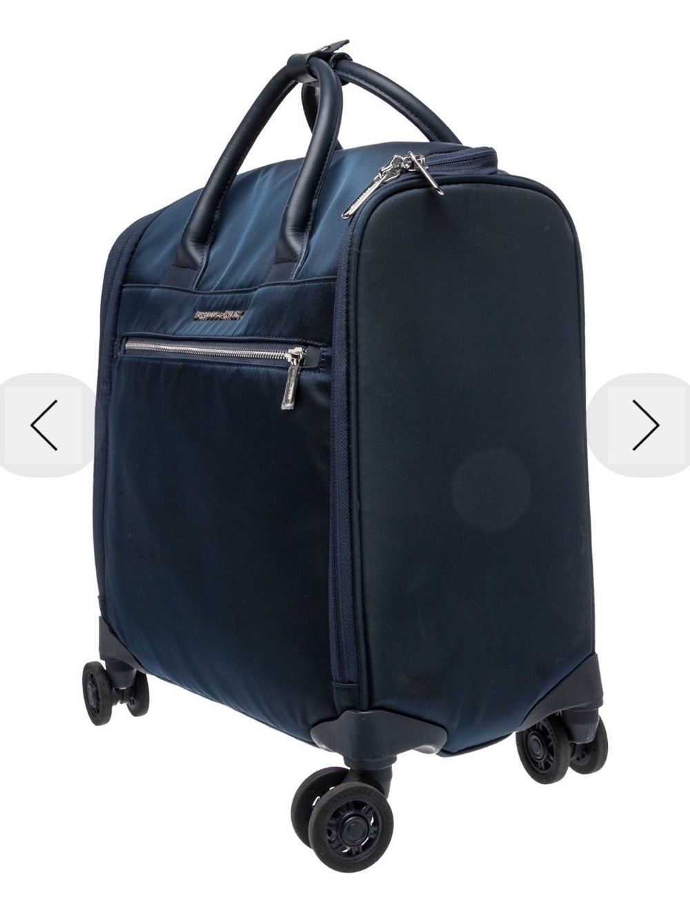 Briggs & Riley Navy Rolling Garment Bag with Front Zip Pocket - Picture 3 of 7